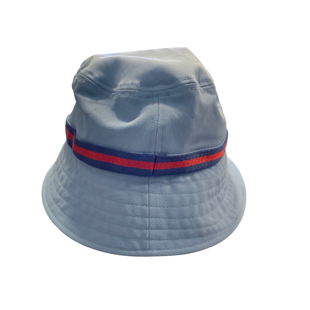 G/FORE Mens Light Blue Striped Bucket Hat G Logo Golf Sun Hat One Size